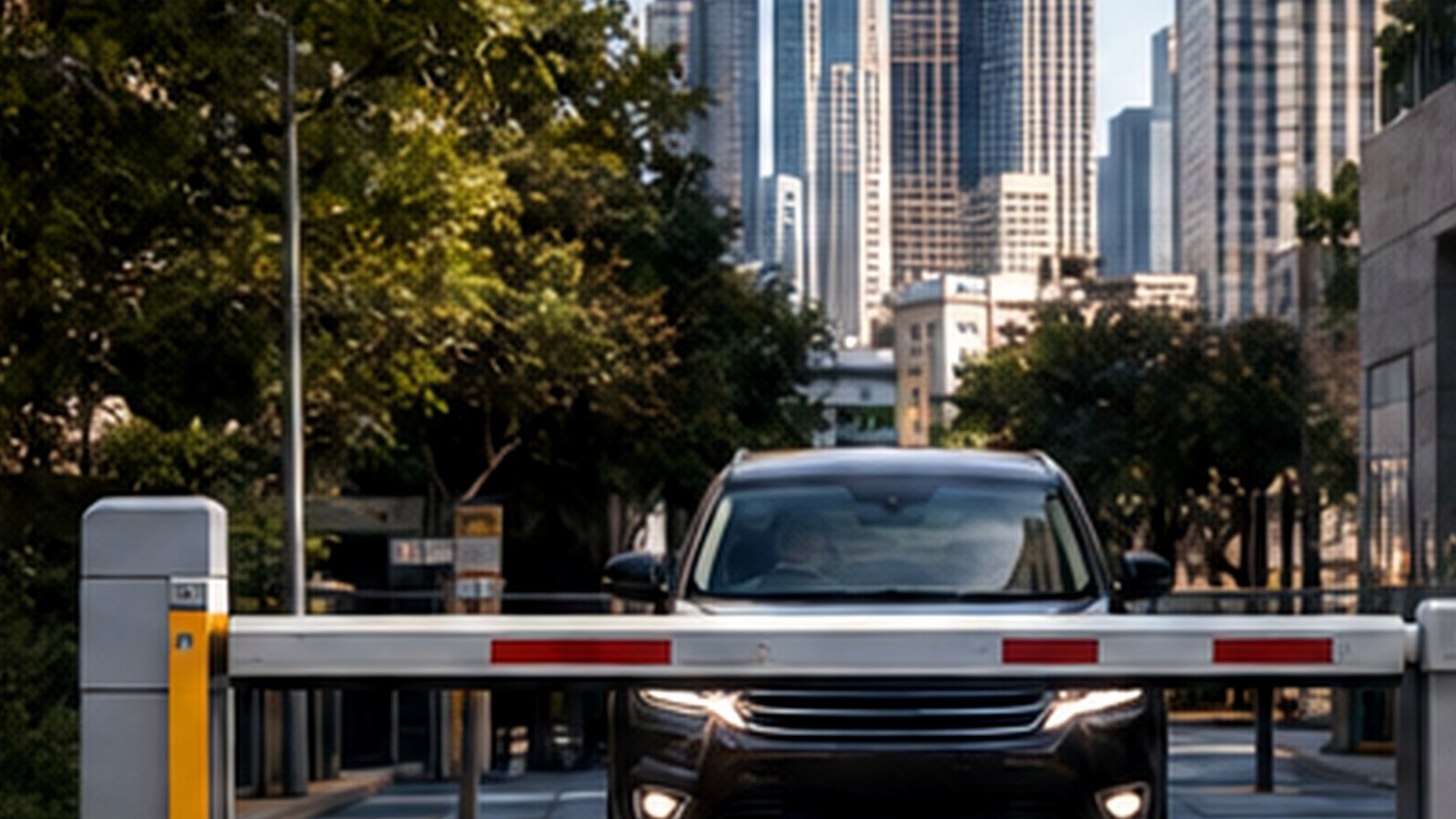 Urban parking facilities serving a large metropolitan property market