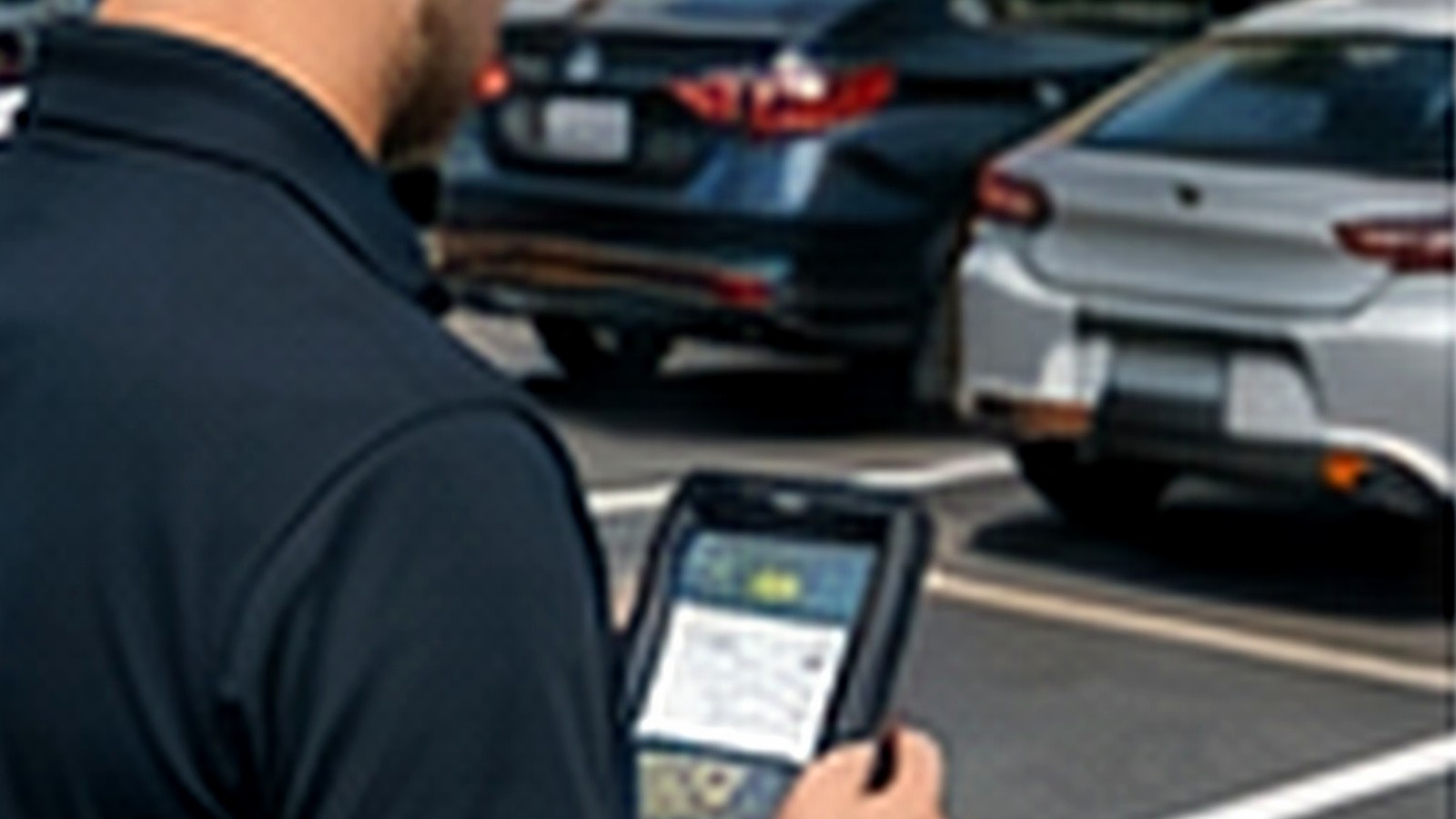 Security Company Parking Enforcement environment with organized parking operations